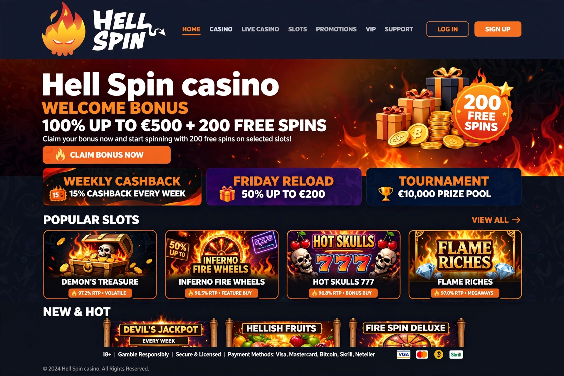 Hell Spin — komplett guide til bonussnurr og strategi